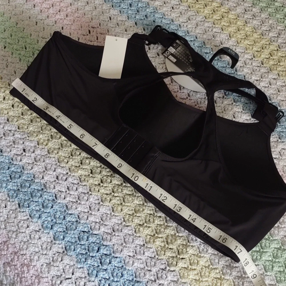 Avia XXXL (D-DD) Non Wire High Support Black Bra *Flawed* - Picture 4 of 14